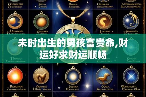 未时出生的男孩富贵命,财运好求财运顺畅