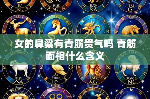 女的鼻梁有青筋贵气吗 青筋面相什么含义