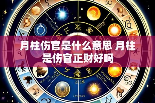 月柱伤官是什么意思 月柱是伤官正财好吗