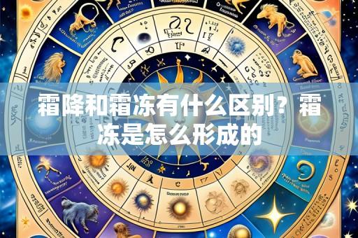 霜降和霜冻有什么区别？霜冻是怎么形成的