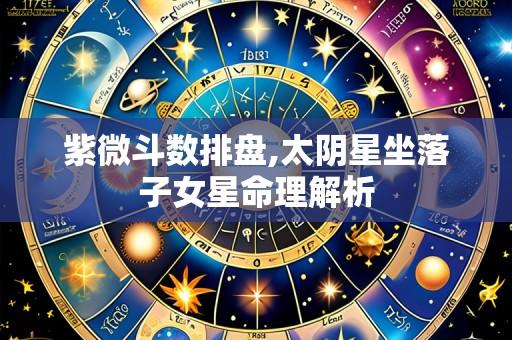 紫微斗数排盘,太阴星坐落子女星命理解析