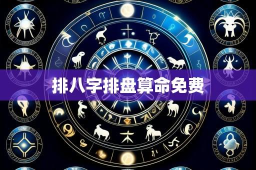 排八字排盘算命免费