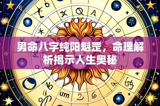 男命八字纯阳魁罡,命理解析揭示人生奥秘