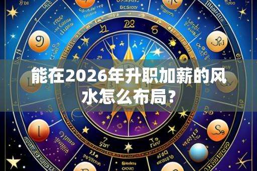 能在2026年升职加薪的风水怎么布局？