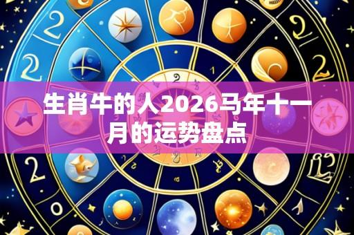 生肖牛的人2026马年十一月的运势盘点