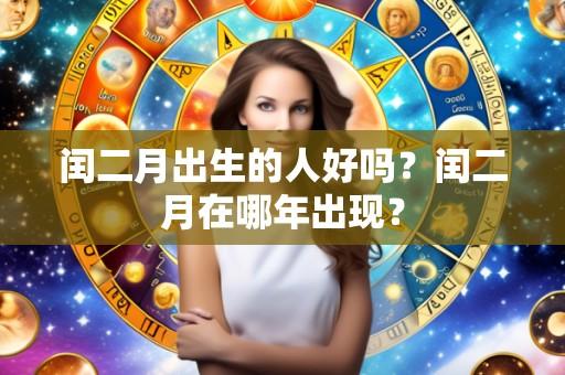 闰二月出生的人好吗？闰二月在哪年出现？