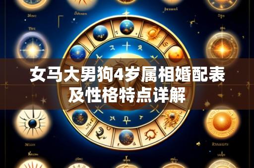 女马大男狗4岁属相婚配表及性格特点详解