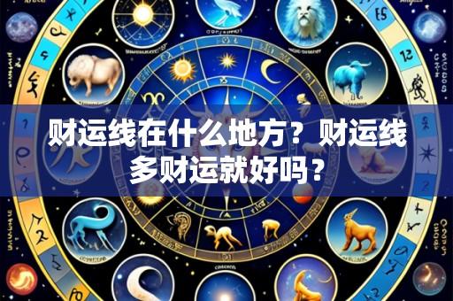 财运线在什么地方?财运线多财运就好吗?