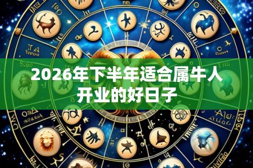 2026年下半年适合属牛人开业的好日子