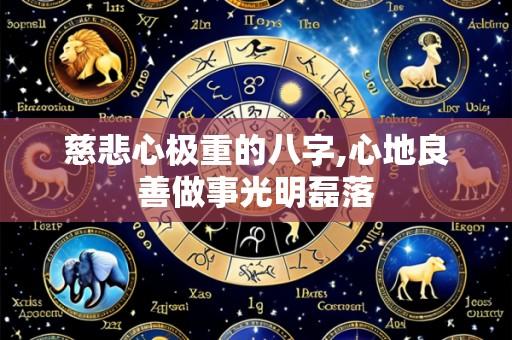 慈悲心极重的八字,心地良善做事光明磊落