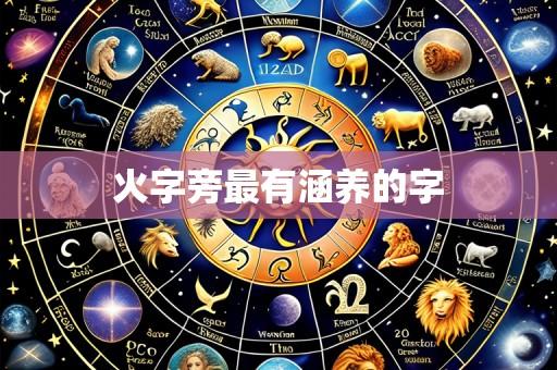 火字旁最有涵养的字