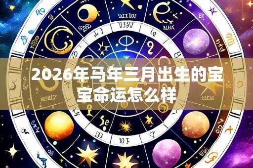 2026年马年三月出生的宝宝命运怎么样