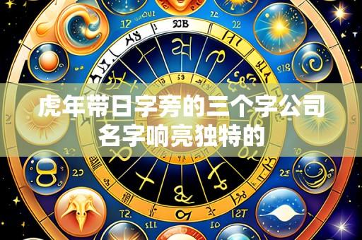 虎年带日字旁的三个字公司名字响亮独特的