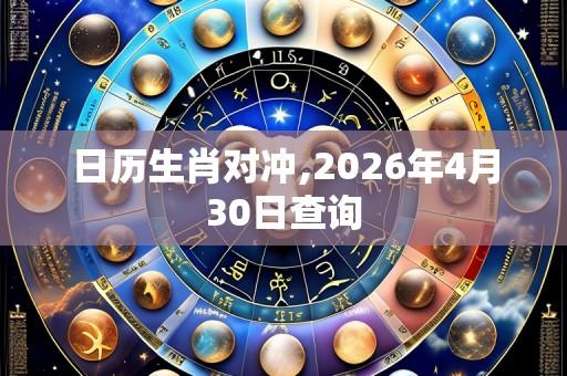 日历生肖对冲,2026年4月30日查询