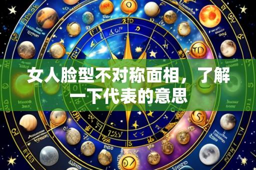 女人脸型不对称面相,了解一下代表的意思