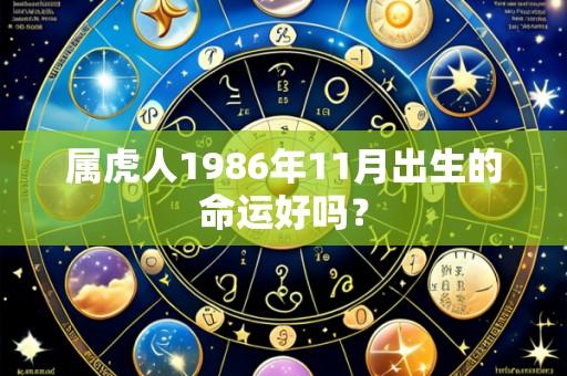 属虎人1986年11月出生的命运好吗?