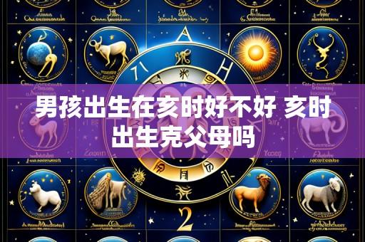 男孩出生在亥时好不好 亥时出生克父母吗
