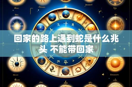 回家的路上遇到蛇是什么兆头 不能带回家