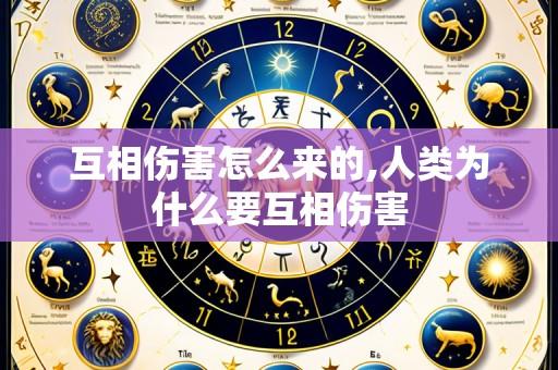 互相伤害怎么来的,人类为什么要互相伤害