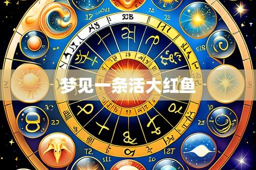 梦见一条活大红鱼