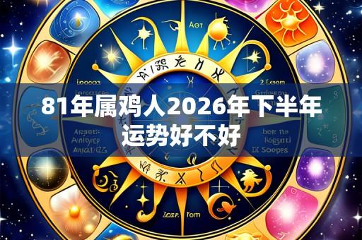 81年属鸡人2026年下半年运势好不好