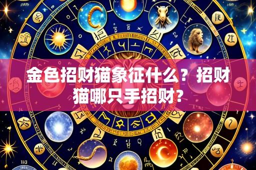 金色招财猫象征什么？招财猫哪只手招财？