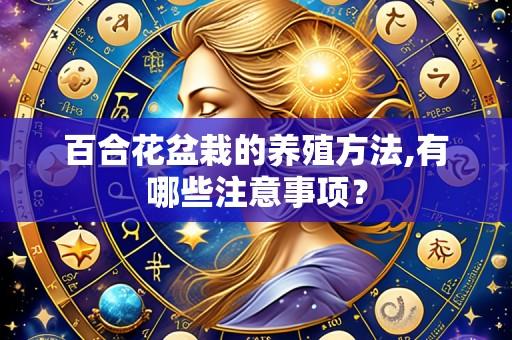 百合花盆栽的养殖方法,有哪些注意事项?