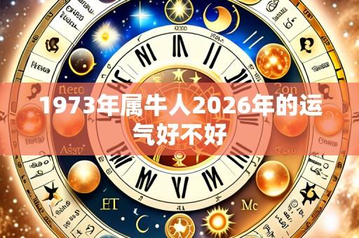 1973年属牛人2026年的运气好不好