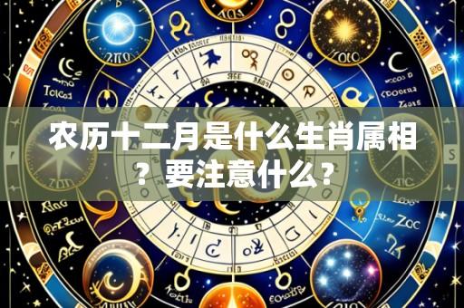 农历十二月是什么生肖属相?要注意什么?