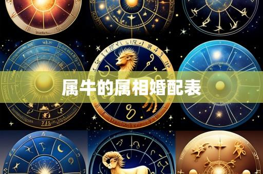 属牛的属相婚配表