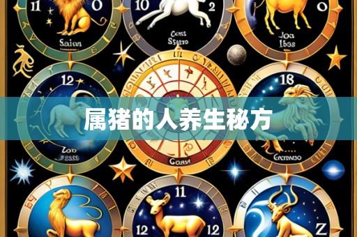 属猪的人养生秘方