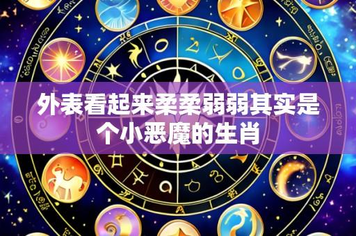 外表看起来柔柔弱弱其实是个小恶魔的生肖