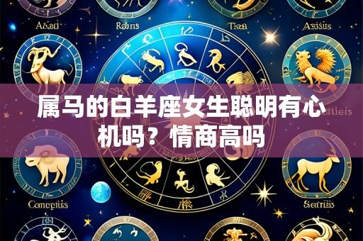 属马的白羊座女生聪明有心机吗?情商高吗