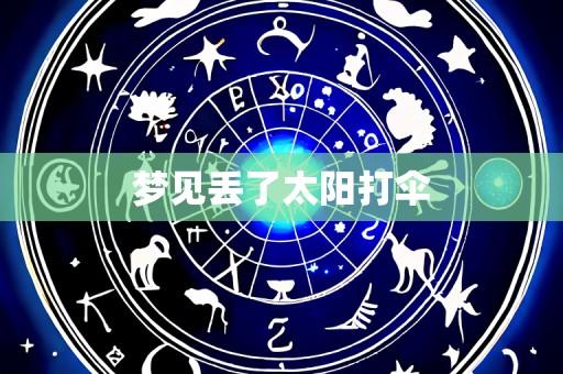 梦见丢了太阳打伞