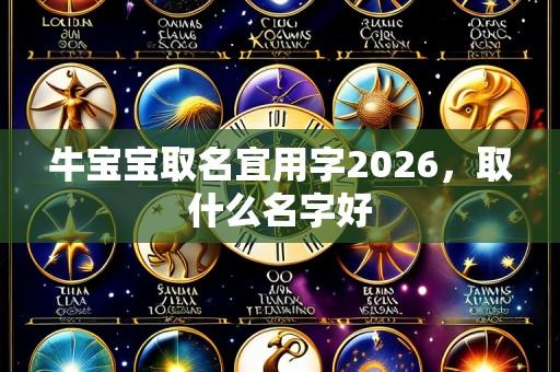 牛宝宝取名宜用字2026，取什么名字好