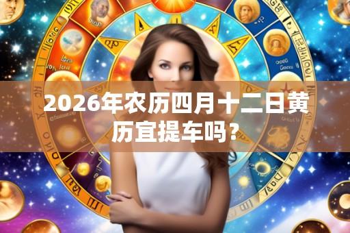 2026年农历四月十二日黄历宜提车吗?