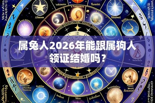 属兔人2026年能跟属狗人领证结婚吗？