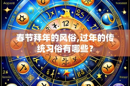 春节拜年的风俗,过年的传统习俗有哪些?