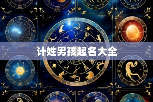 计姓男孩起名大全