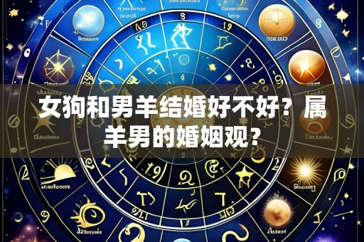 女狗和男羊结婚好不好?属羊男的婚姻观?