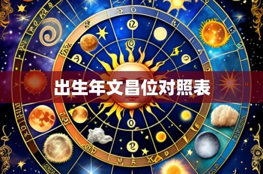 出生年文昌位对照表