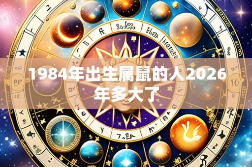 1984年出生属鼠的人2026年多大了