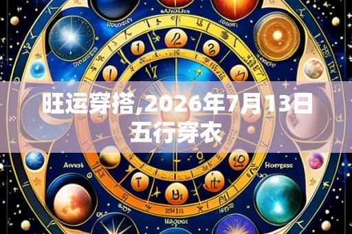 旺运穿搭,2026年7月13日五行穿衣