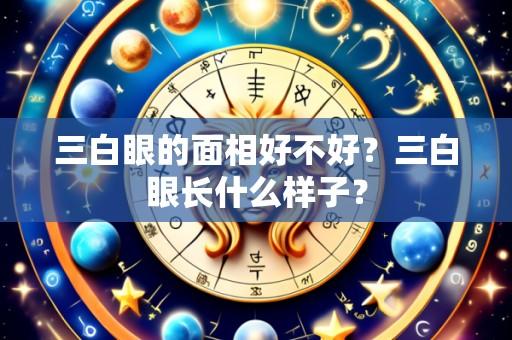 三白眼的面相好不好?三白眼长什么样子?