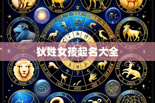 狄姓女孩起名大全