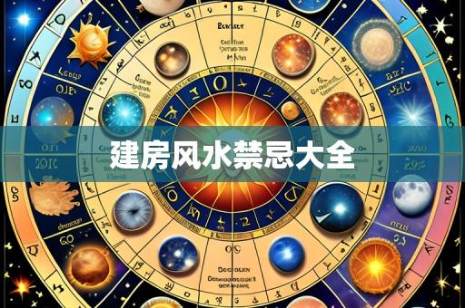 建房风水禁忌大全