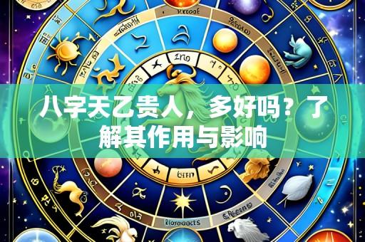 八字天乙贵人,多好吗?了解其作用与影响