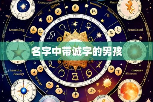 名字中带诚字的男孩