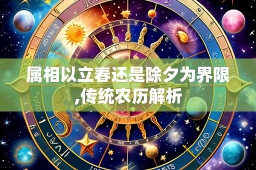 属相以立春还是除夕为界限,传统农历解析