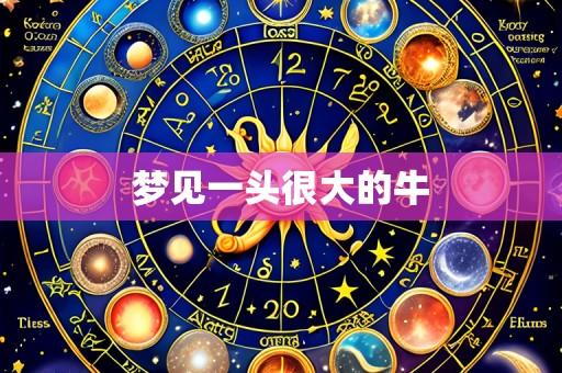 梦见一头很大的牛